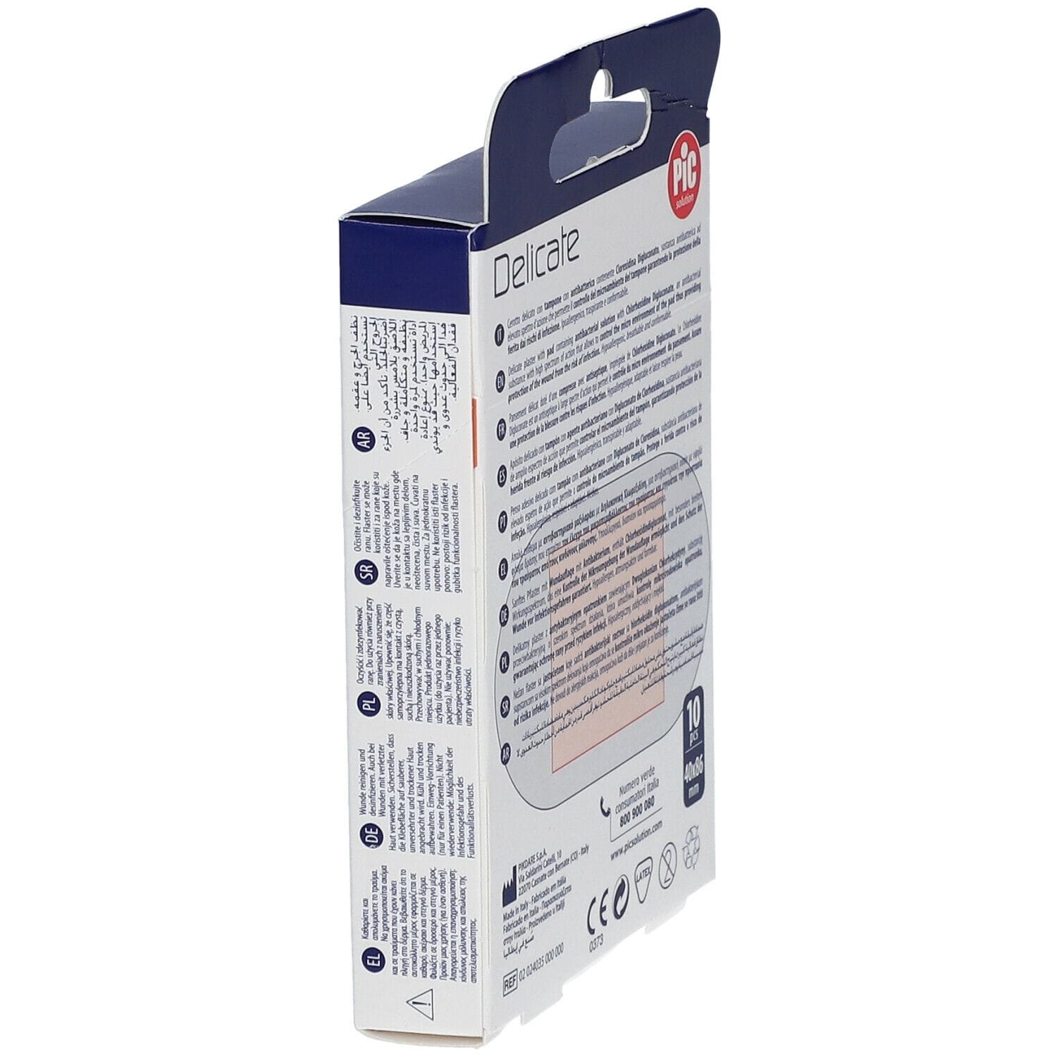 CEROTTO PIC DELICATE SUPER ANTIBATTERICO 40X86 MM 10 PEZZI