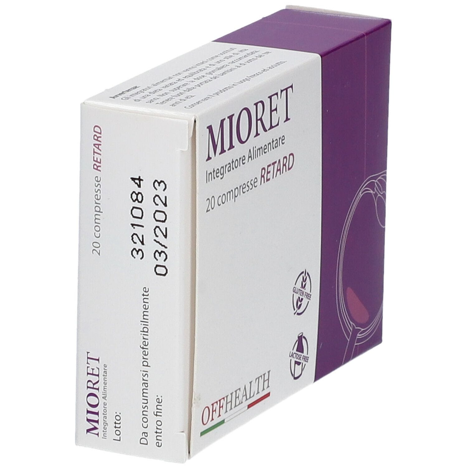MIORET 20 COMPRESSE