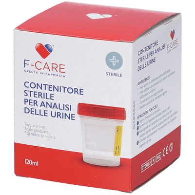 CONTENITORE STERILE F CARE PER LA RACCOLTA URINA 120 ML