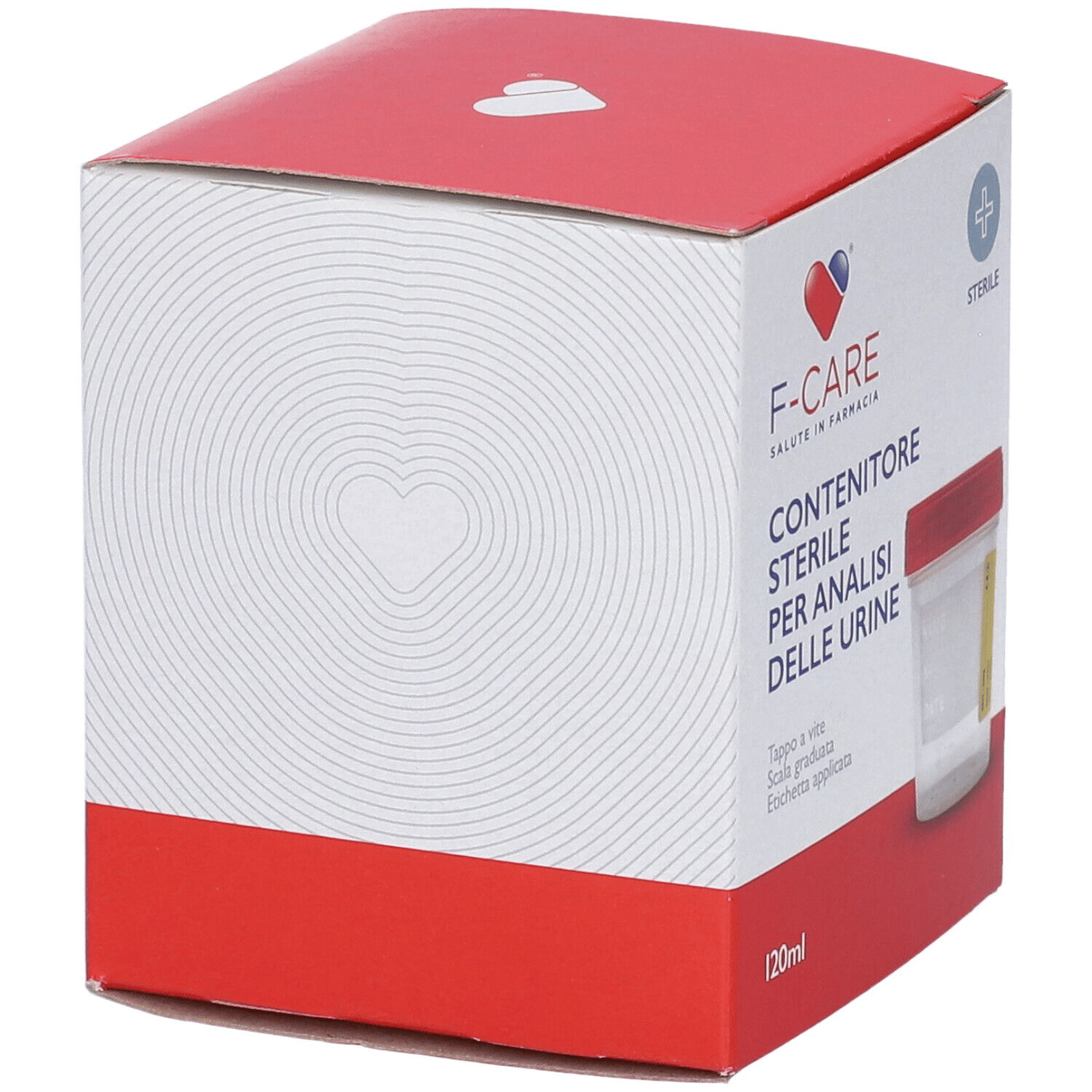CONTENITORE STERILE F CARE PER LA RACCOLTA URINA 120 ML