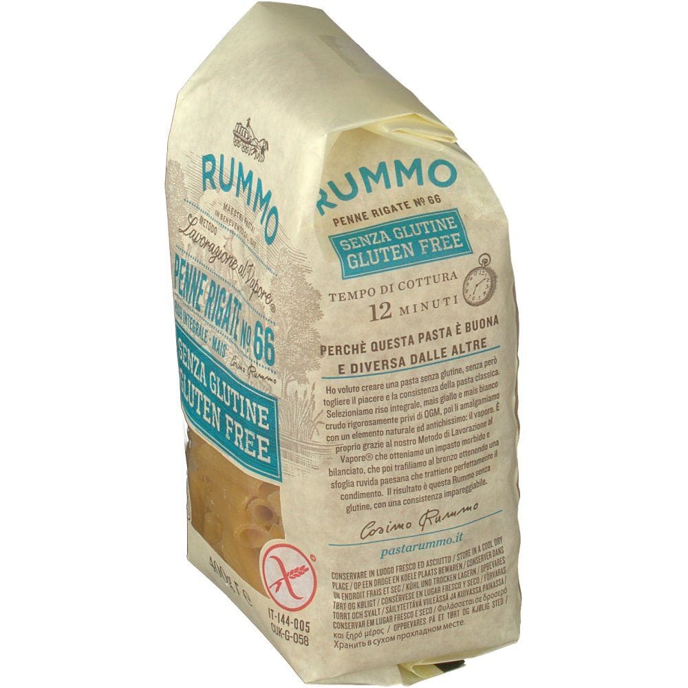RUMMO PENNE RIGATE N66 DI RISO INTEGRALE E MAIS 400 G