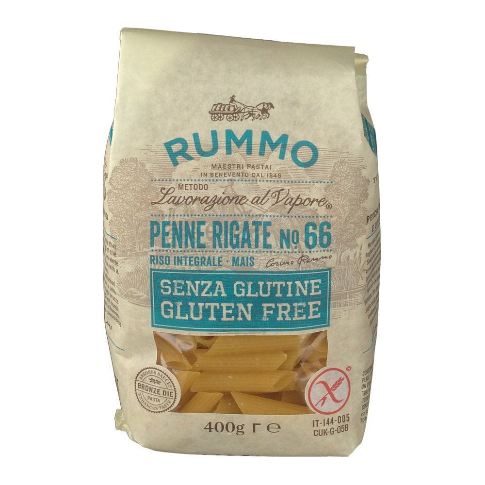 RUMMO PENNE RIGATE N66 DI RISO INTEGRALE E MAIS 400 G