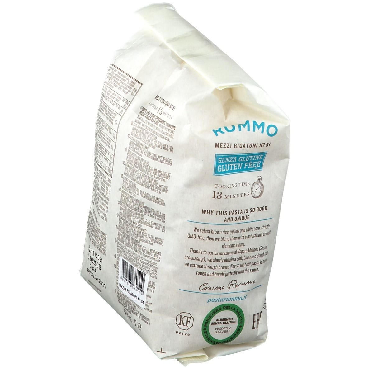 RUMMO MEZZI RIGATONI N51 DI RISO INTEGRALE E MAIS 400 G