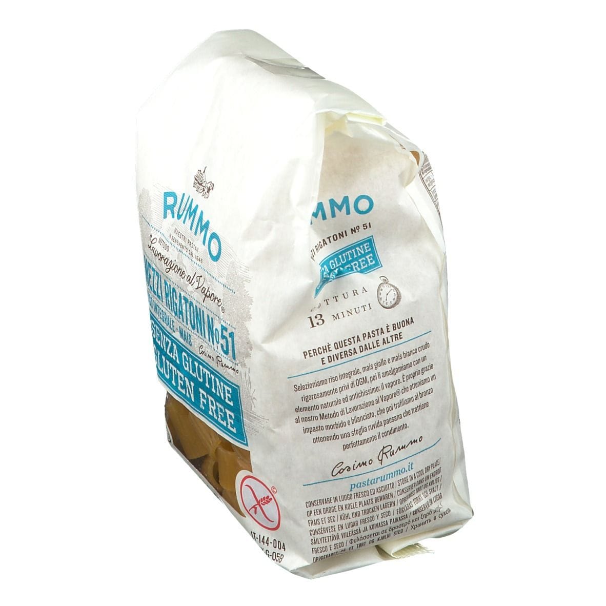 RUMMO MEZZI RIGATONI N51 DI RISO INTEGRALE E MAIS 400 G