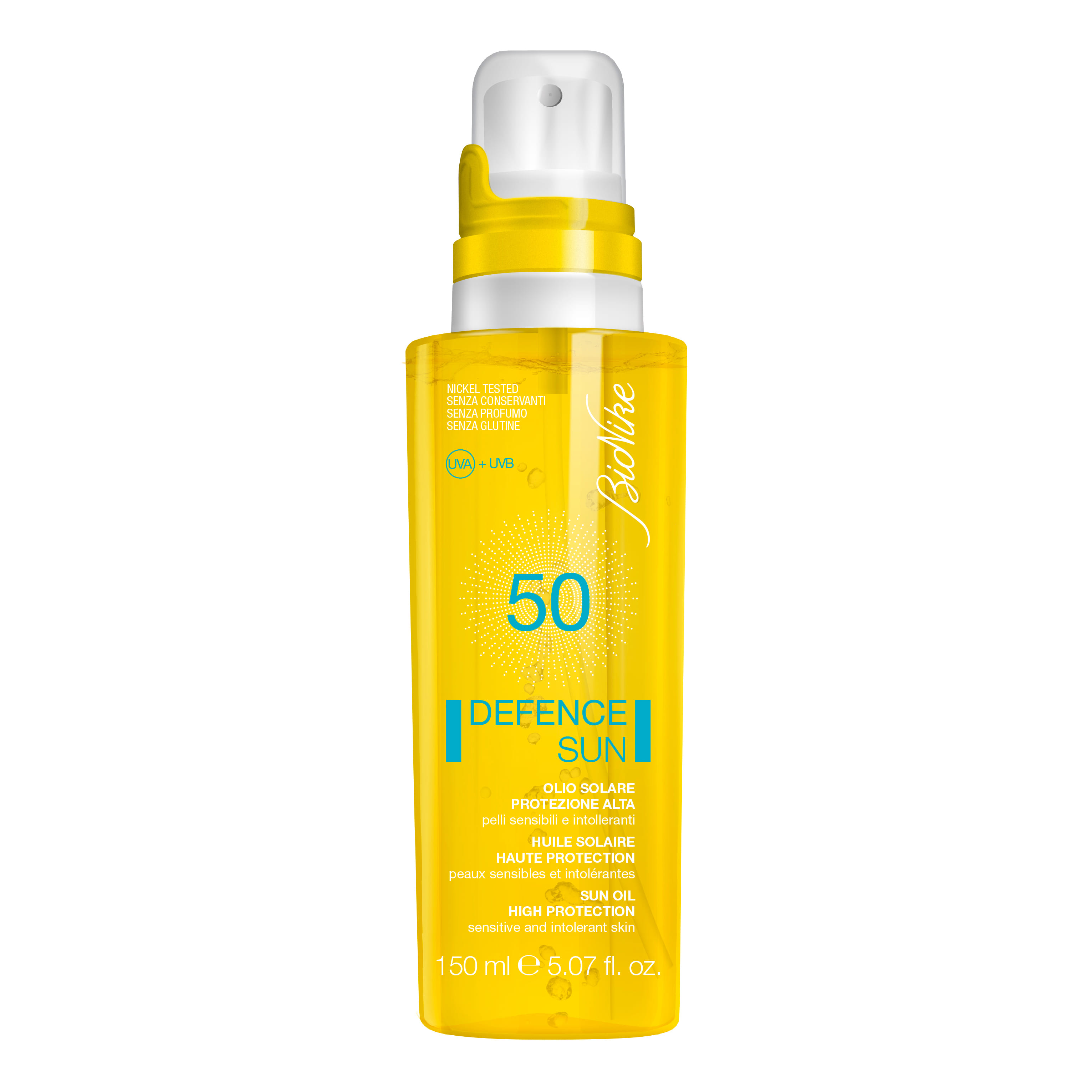 DEFENCE SUN 50 OLIO SOLARE PROTEZIONE ALTA 150 ML