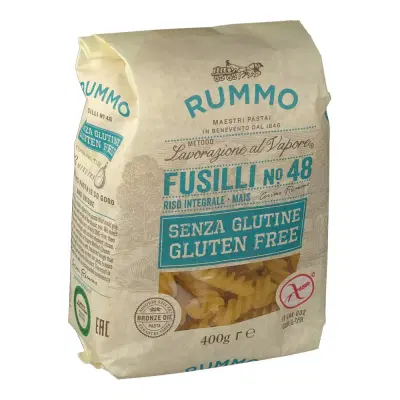 RUMMO FUSILLI N48 DI RISO INTEGRALE E MAIS 400 G RUMMO FUSILLI N48 DI RISO INTEGRALE E MAIS 400 G