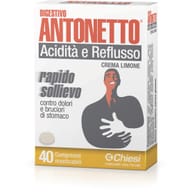 DIGESTIVO ANTONETTO ACIDITA' E REFLUSSO CREMA AL LIMONE 40 COMPRESSE MASTICABILI