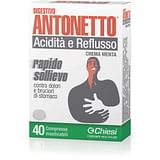 DIGESTIVO ANTONETTO ACIDITA' E REFLUSSO CREMA ALLA MENTA 40 COMPRESSE MASTICABILI