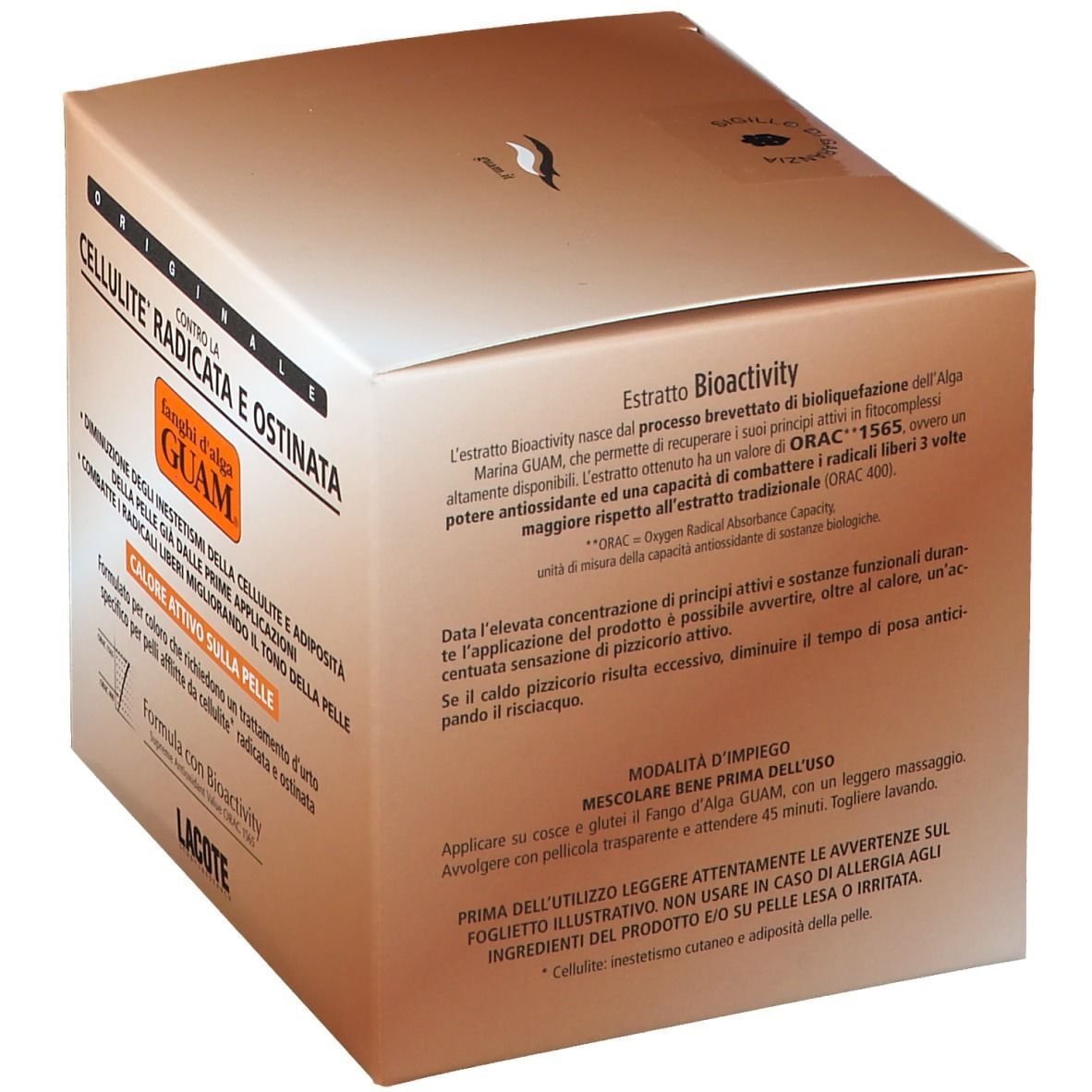 GUAM FANGHI D'ALGA CELLULITE RADICATA OSTINATA 500 G