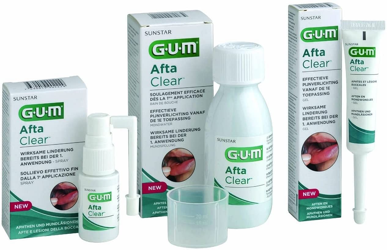 Gum Aftaclear Rinse 120 Ml Collutorio