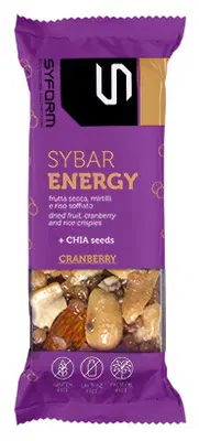 SYBAR ENERGY BARRETTA MIRTILLO 30 G SYBAR ENERGY BARRETTA MIRTILLO 30 G