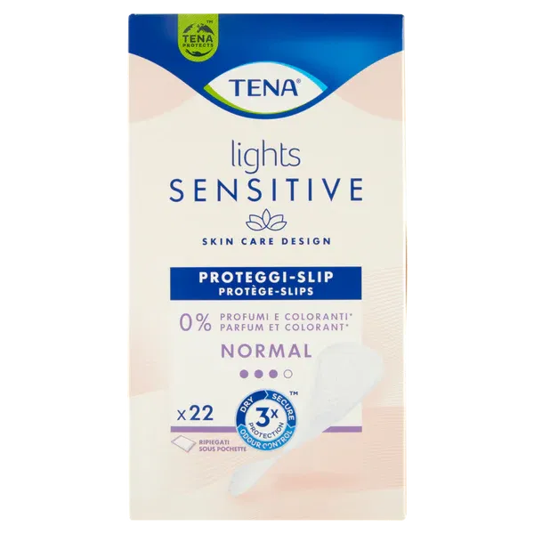 PROTEGGI SLIP PER ICONTINENZA PICCOLE PERDITE LIGHTS BY TENA NORMAL RIPIEGATO 22 PEZZI