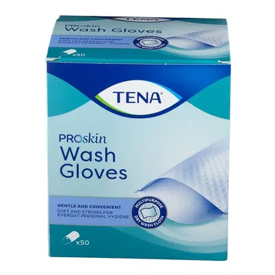 GUANTO PER IGIENE TENA WASH 50 PEZZI GUANTO PER IGIENE TENA WASH 50 PEZZI