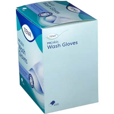 GUANTO PER IGIENE TENA WASH 50 PEZZI GUANTO PER IGIENE TENA WASH 50 PEZZI