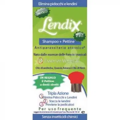 LENDIX SHAMPOO PLUS 150 ML + PETTINE ANTI PIDOCCHI 2 IN 1 LENDIX SHAMPOO PLUS 150 ML + PETTINE ANTI PIDOCCHI 2 IN 1