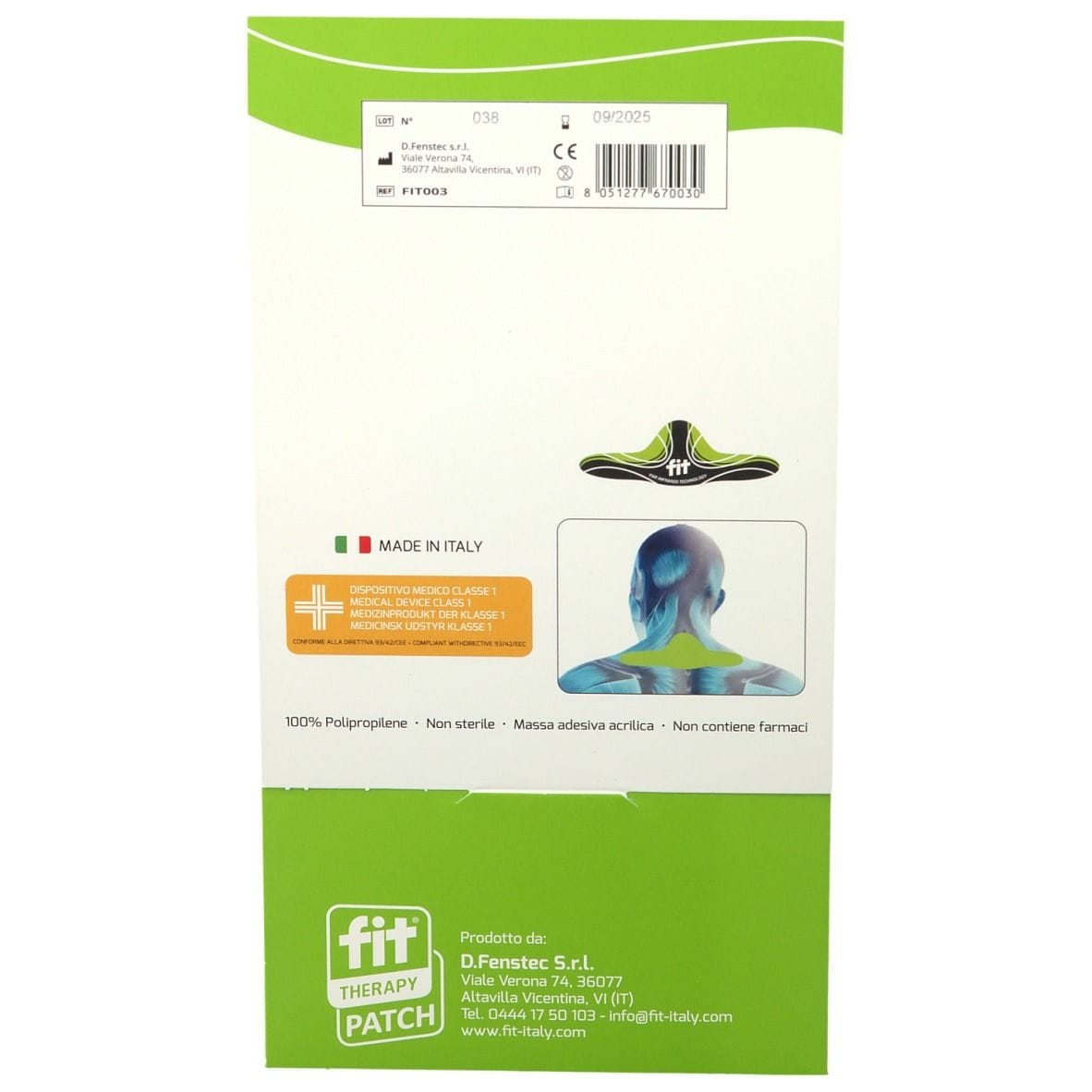 CEROTTO FIT THERAPY CERVICALE 8 PEZZI