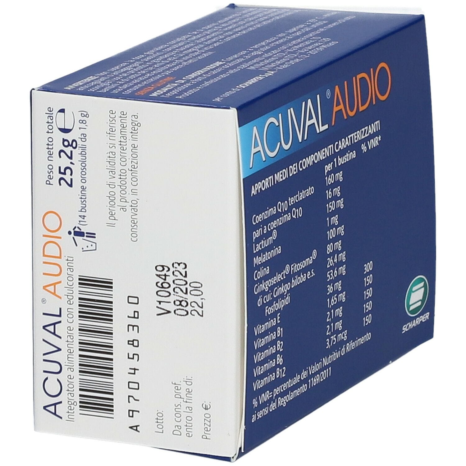 ACUVAL AUDIO 14 BUSTINE OROSOLUBILE 1,8 G