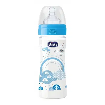 CHICCO BIBERON WELL BEING IN POLIPROPILENE BOY DA 250 ML MEDIUM SILICONE ITA CHICCO BIBERON WELL BEING IN POLIPROPILENE BOY DA 250 ML MEDIUM SILICONE ITA