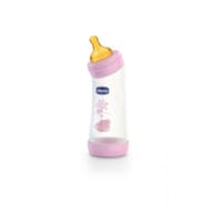 CHICCO BIBERON WELL BEING ANGOLATO IN POLIPROPILENE GIRL DA 250 ML NORMAL LATTICE