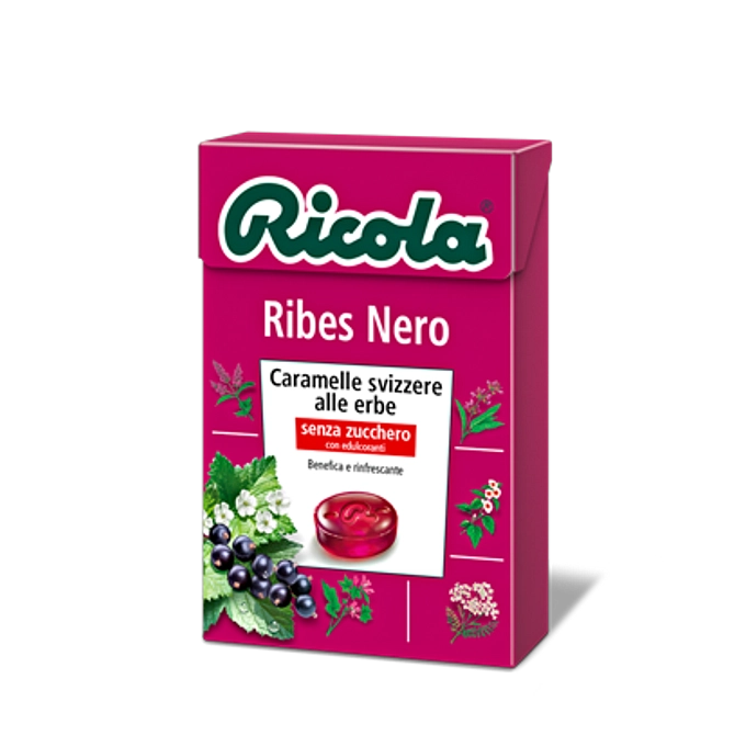Ricola Ribes Nero Senza Zucchero 50 G