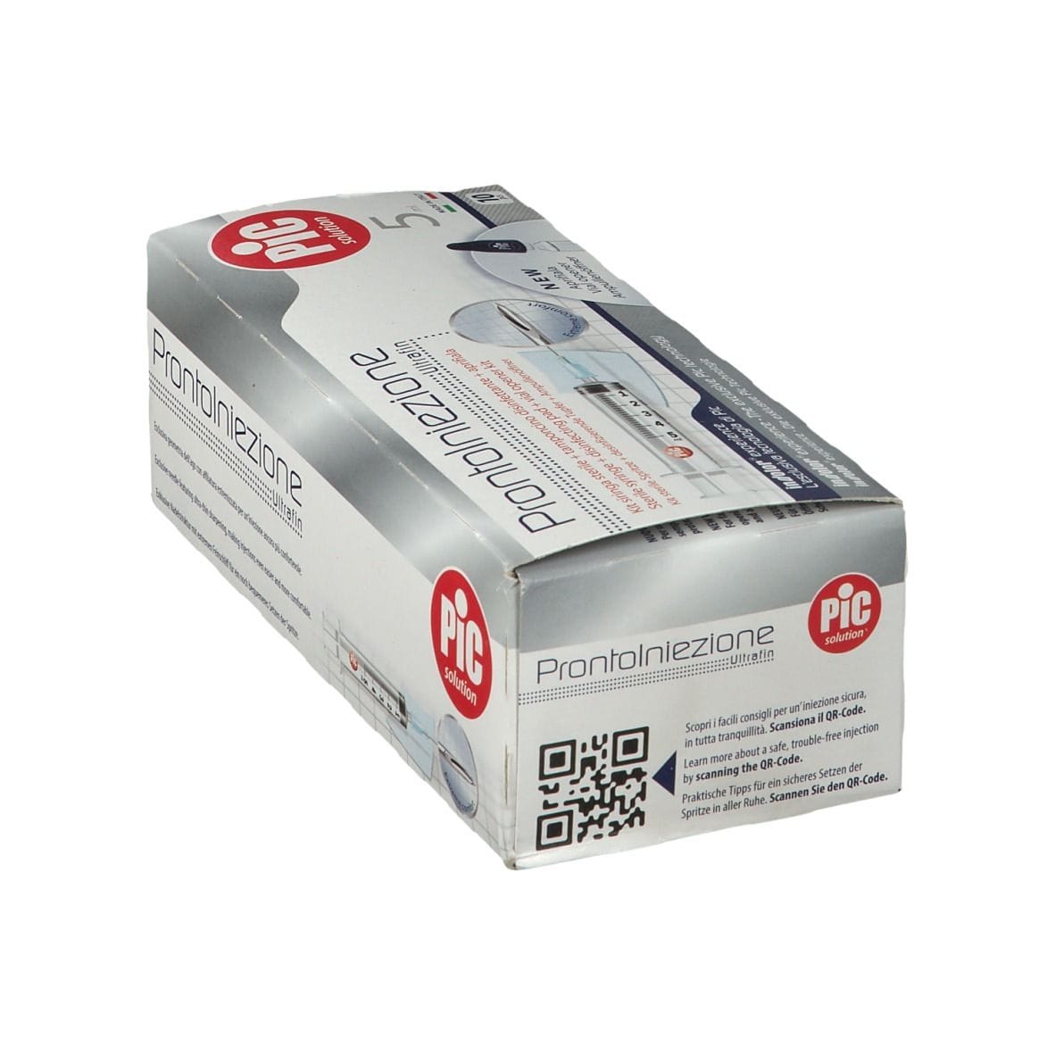 SIRINGA PIC SOLUTION PRONTA INIEZIONE AGO MONTATO MISURA GAUGE 23 1 1/4 10 PEZZI