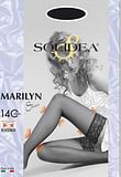 MARILYN 140 PUNTA APERTA CALZA AUTOREGGENTE NERO 1-S