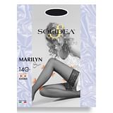 MARILYN 140 PUNTA APERTA CALZA AUTOREGGENTE CAMEL 4XL