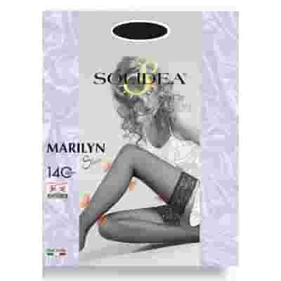 MARILYN 140 PUNTA APERTA CALZA AUTOREGGENTE CAMEL 4XL
