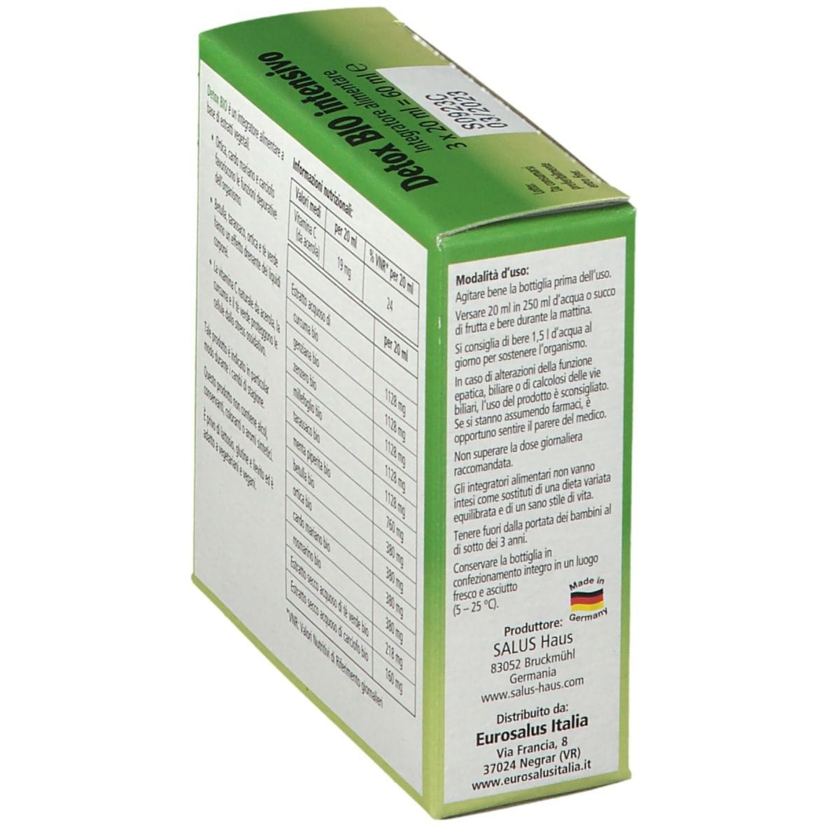 DETOX BIO INTENSIVO 3 PEZZI DA 20 ML