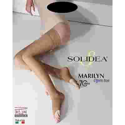 MARILYN 70 PUNTA APERTA CALZA AUTOREGGENTE CAMEL 1-S