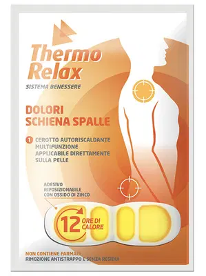 THERMORELAX CEROTTO AUTORISCALDANTE DOLORE SCHIENA/SPALLE 1 PEZZO THERMORELAX CEROTTO AUTORISCALDANTE DOLORE SCHIENA/SPALLE 1 PEZZO