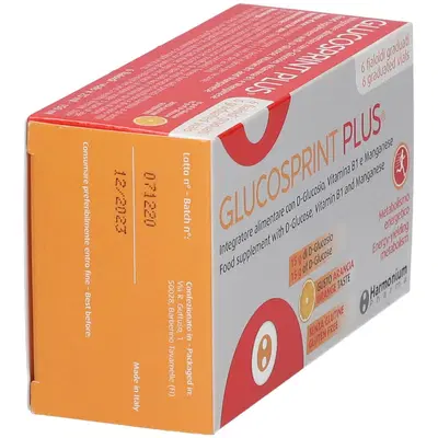 GLUCOSPRINT PLUS ARANCIA 6 FIALOIDI DA 25 ML GLUCOSPRINT PLUS ARANCIA 6 FIALOIDI DA 25 ML