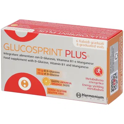 GLUCOSPRINT PLUS ARANCIA 6 FIALOIDI DA 25 ML GLUCOSPRINT PLUS ARANCIA 6 FIALOIDI DA 25 ML