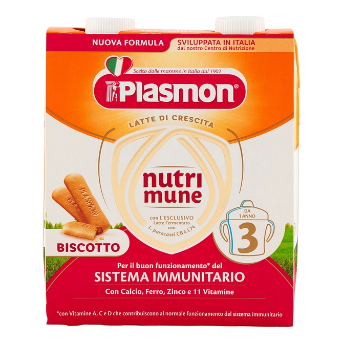 Plasmon Nutrimune Stage 3 Biscotto Liquido 2 X 500 Ml