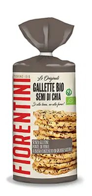 GALLETTE BIO DI MAIS CON SEMI DI CHIA 120 G GALLETTE BIO DI MAIS CON SEMI DI CHIA 120 G