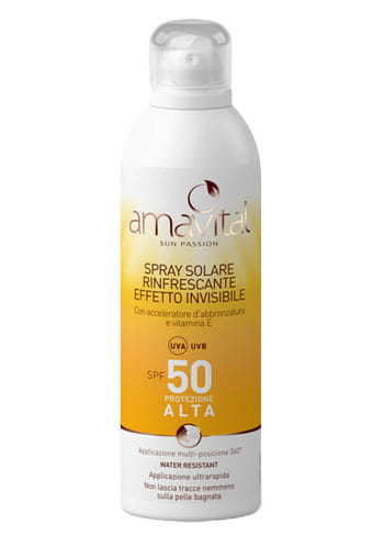 Amavital Sun Passion Spray Solare Effetto Invisibile Spf 50 150 Ml