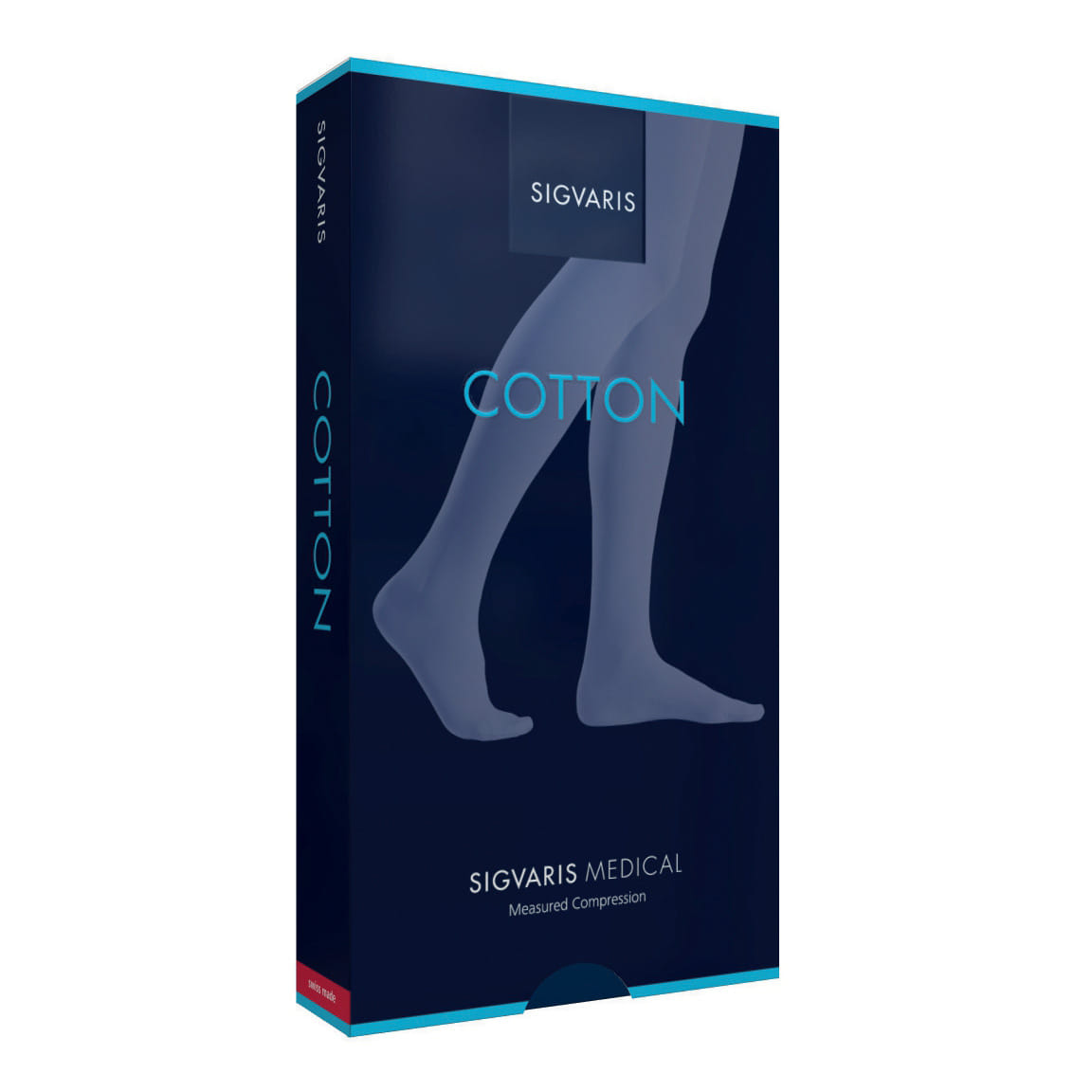 Sigvaris Cotton Ccl1 Gambaletto Lungo Punta Chiusa Nature L