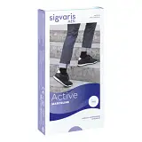 SIGVARIS JAMES CCL2 GAMBALETTO LUNGO CYANIDE PUNTA CHIUSA M PLUS