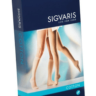 SIGVARIS COTTON MED CCL2 MONOCOLLANT SINISTRO LUNGO NATURE PUNTA APERTA S