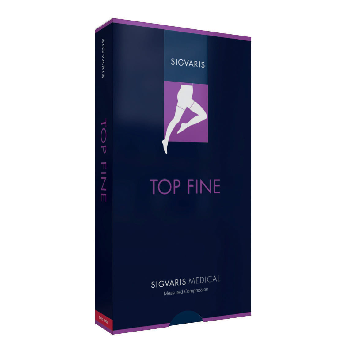 SIGVARIS TOP FINE 702 CCL2 TFQ MONOCOLLANT DESTRO CORTO CRISPA PUNTA APERTA S PLUS