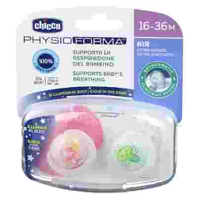 CHICCO SUCCHIETTO AIR LUMI IN SILICONE 16-36 MESI 2 PEZZI