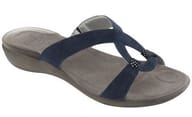 SNIPUL SUEDE+PRINTED SUEDE WOMENS NAVY BLUE 38