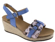 VALE SUEDE+TEXTILE WOMENS ROYAL BLUE/FLOWER FANTASY 36