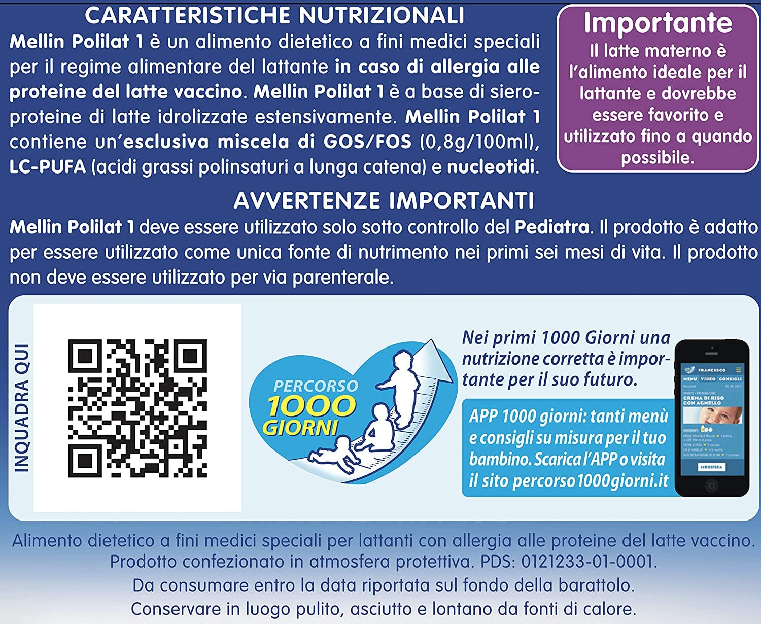 MELLIN POLILAT 1 LATTE POLVERE 400 G