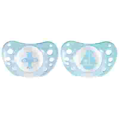 CHICCO SUCCHICCO AIR BOY SILICONE 0-6 MESI 2 PEZZI
