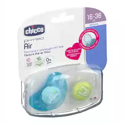 CHICCO SUCCHIETTO AIR BOY IN SILICONE 16-36 MESI 2 PEZZI