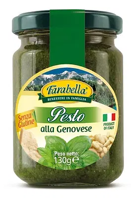 FARABELLA PESTO GENOVESE SENZA GLUTINE 130 G FARABELLA PESTO GENOVESE SENZA GLUTINE 130 G