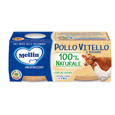 MELLIN OMOGENEIZZATO POLLO VITELLO CON VERDURE 2 X 80 G