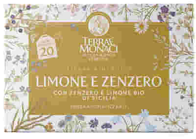 TERRAE MONACI LIMONE E ZENZERO TISANA BIO 20 FILTRI