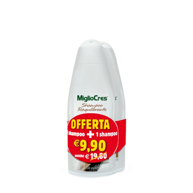 Migliocres Shampoo Riequilibrante Bipack 2 Flaconi X 200 Ml